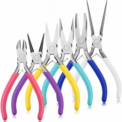 Jewelry Pliers Handle Anti Slip Splicing And Fixing Jewelry Long Noisepliers Tool Equipment Kit For Diy Jewellery Making Plier